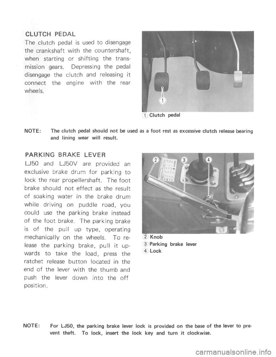 SUZUKI LJ50 1975 1.G Owners Manual 