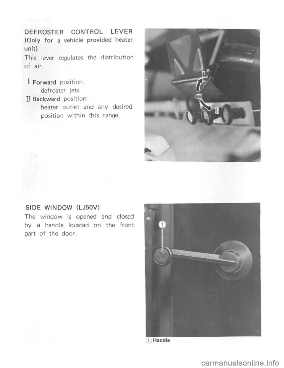 SUZUKI LJ50 1975 1.G Owners Manual 