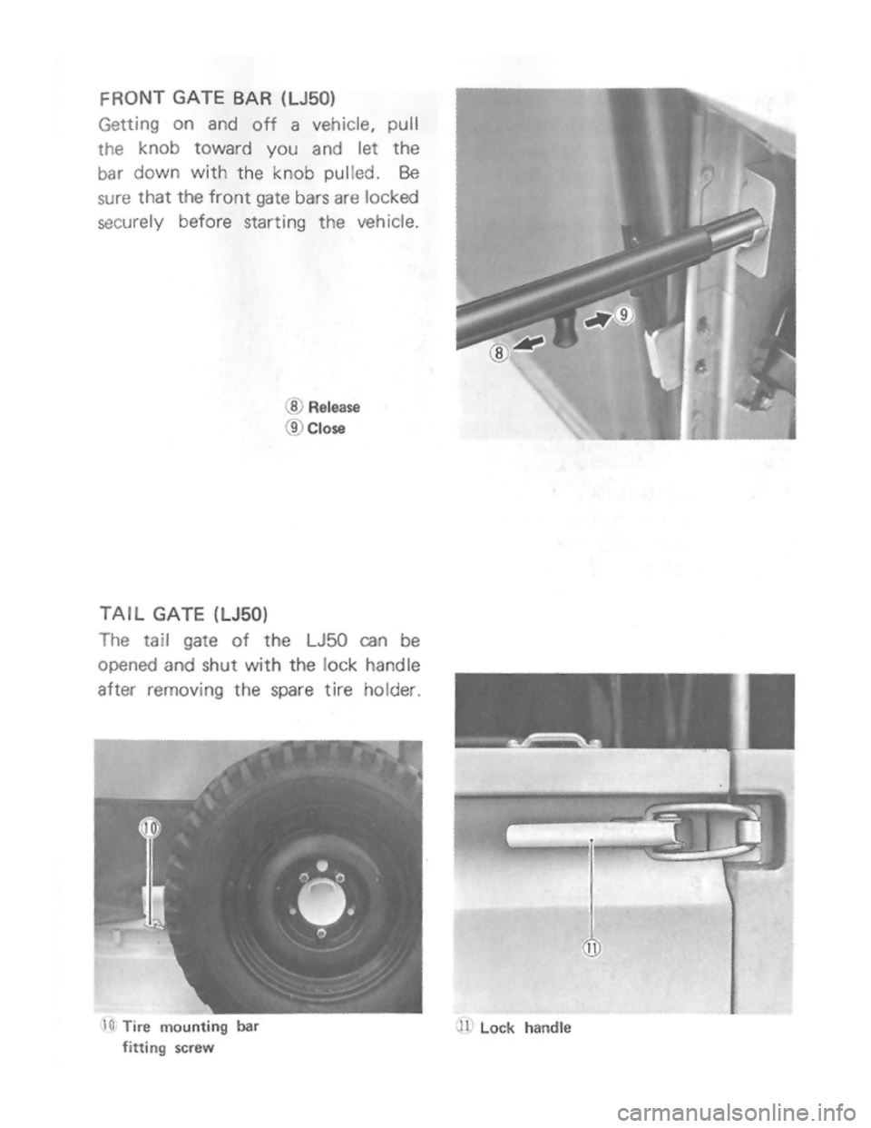 SUZUKI LJ50 1975 1.G Owners Manual 