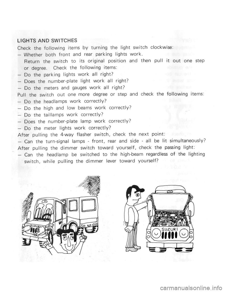 SUZUKI LJ50 1975 1.G Owners Manual 