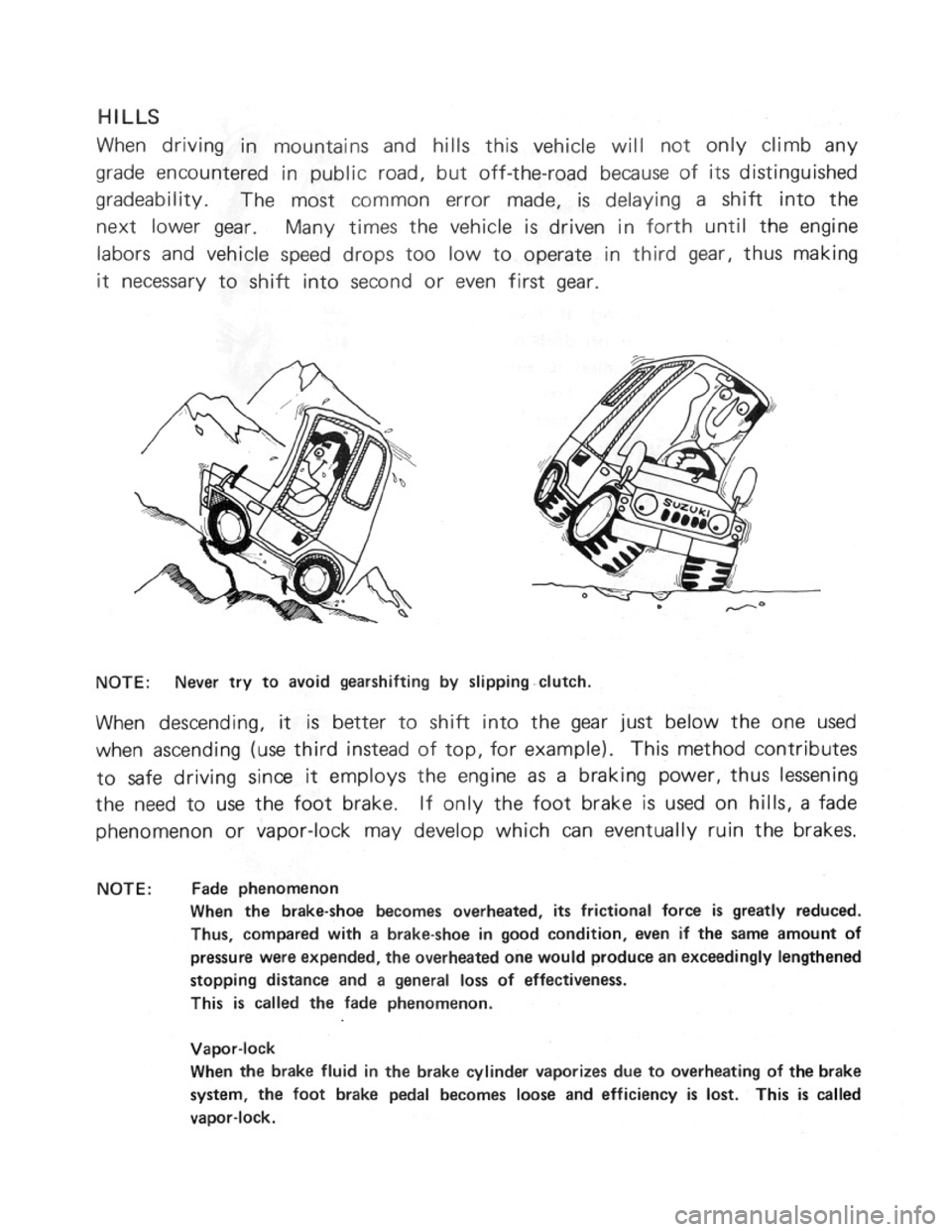 SUZUKI LJ50 1975 1.G Owners Manual 