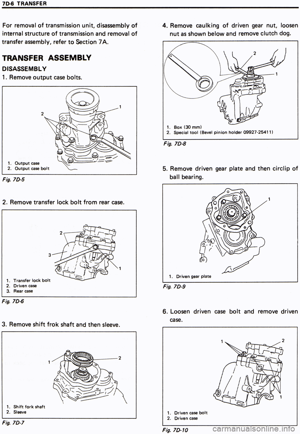 SUZUKI SWIFT 2000 1.G SF416 Supplementary Service Workshop Manual 
