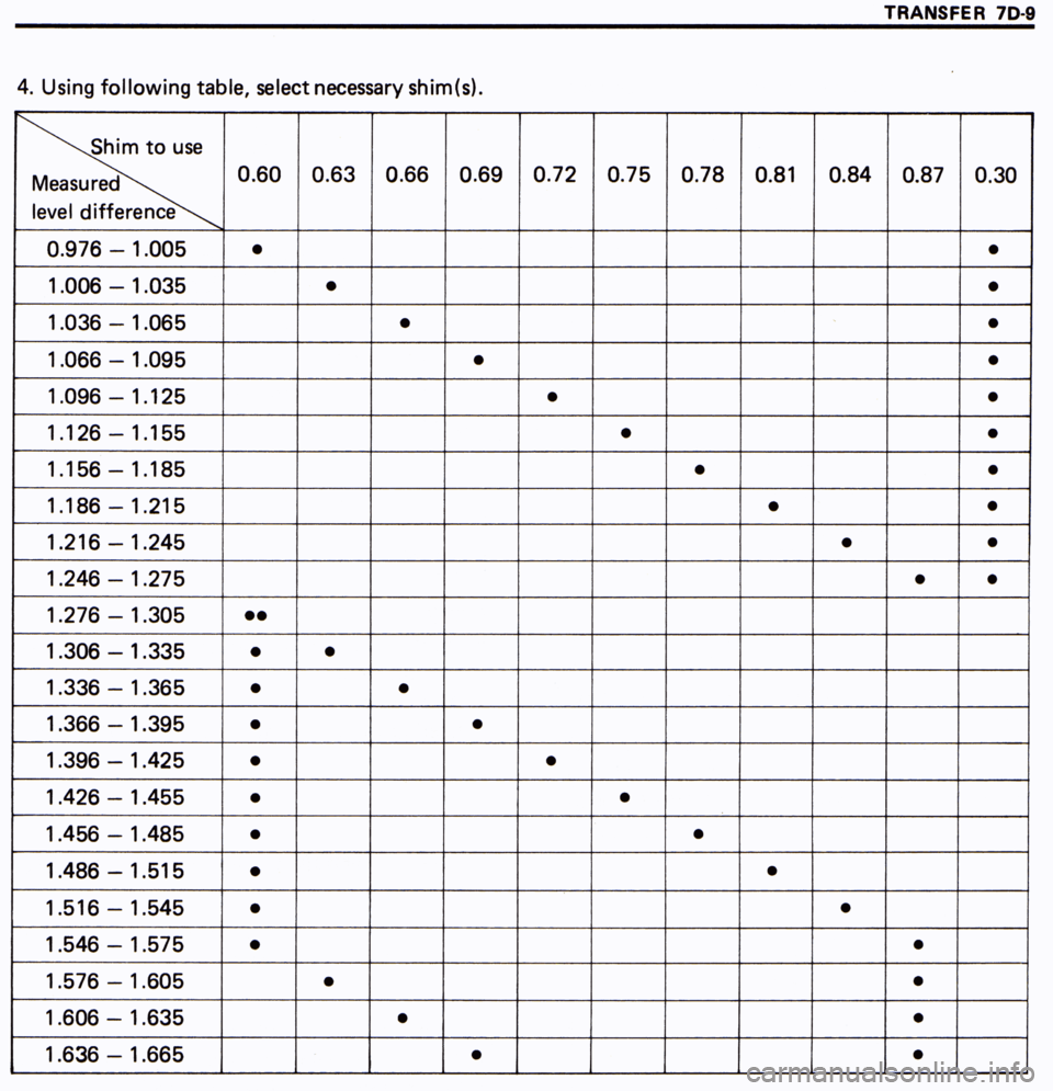 SUZUKI SWIFT 2000 1.G SF416 Supplementary Service Workshop Manual 