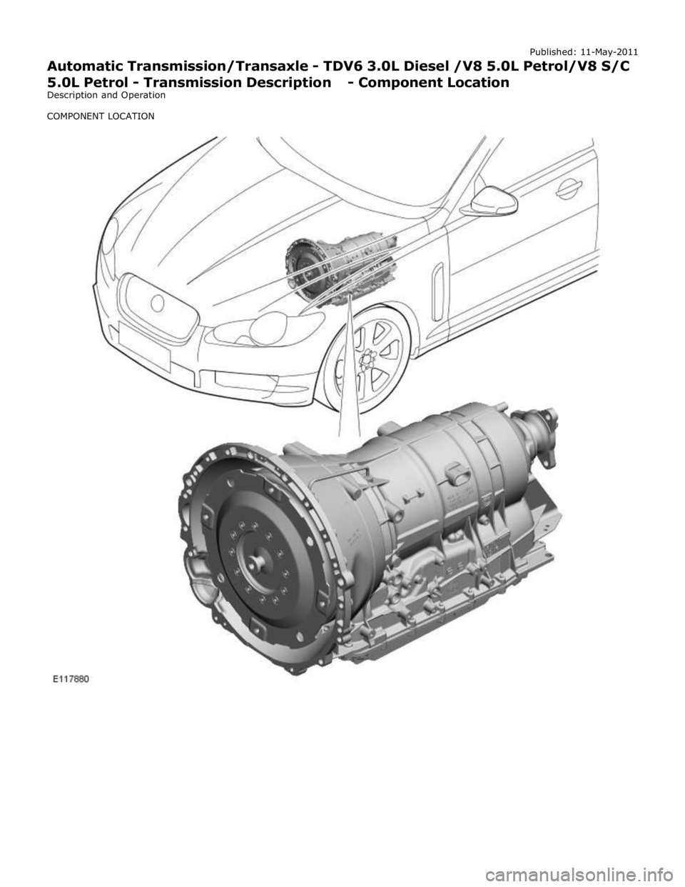 JAGUAR XFR 2010 1.G Workshop Manual 