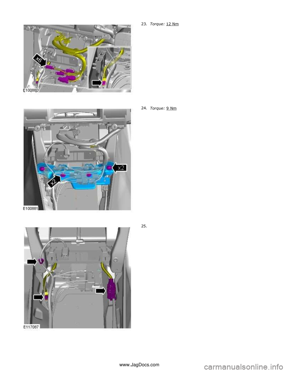 JAGUAR XFR 2010 1.G Workshop Manual  
 
 
 
 
 
 
 
 
 
 
 
 
 
 
 
 
Torque: 9 Nm www.JagDocs.com 