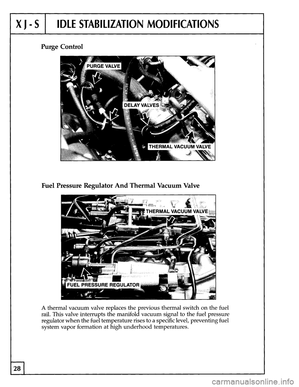 JAGUAR XJS 1988 1.G Update Manual 