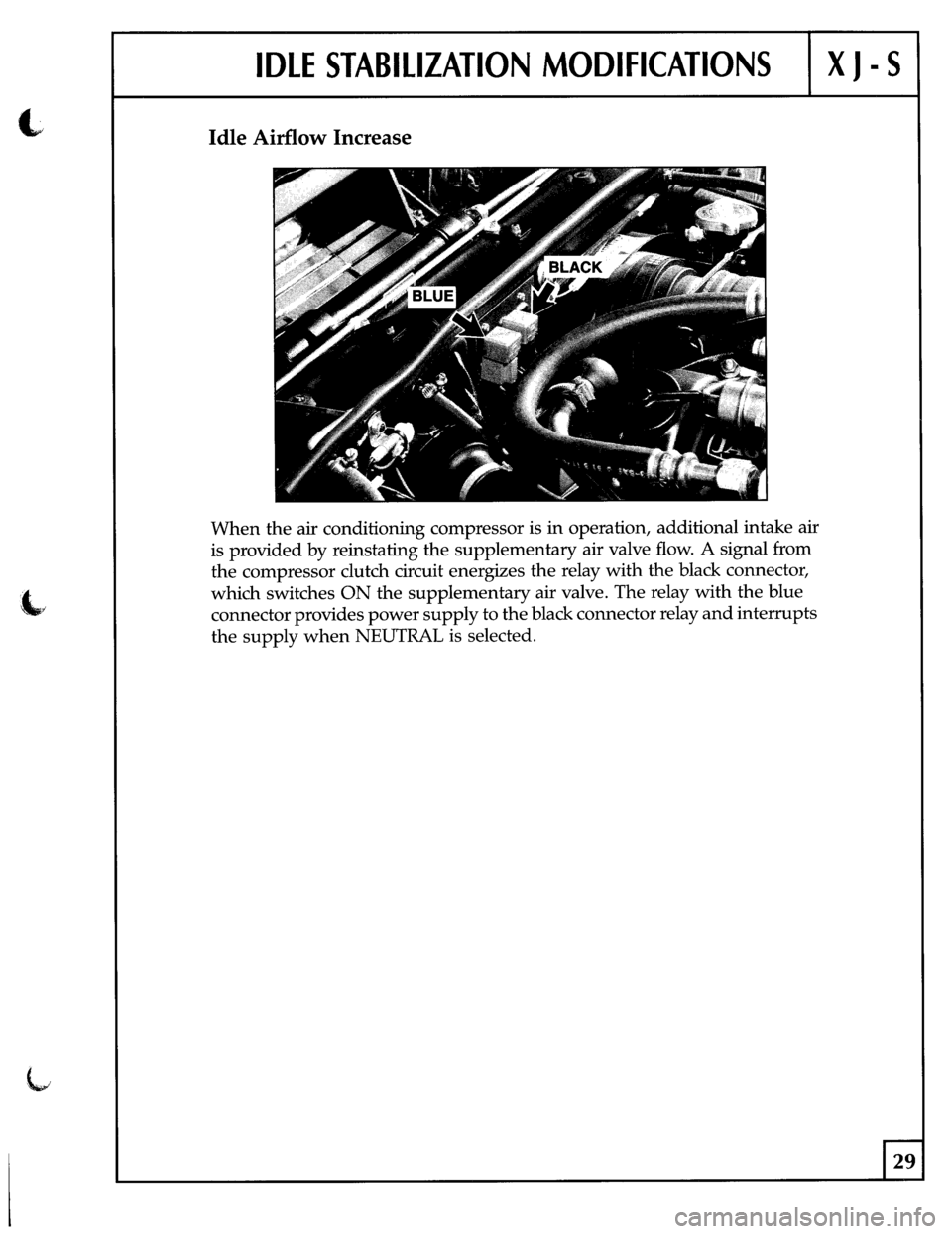 JAGUAR XJS 1988 1.G Update Manual 