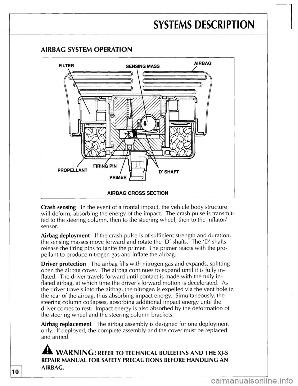 JAGUAR XJS 1990 1.G Update Manual 