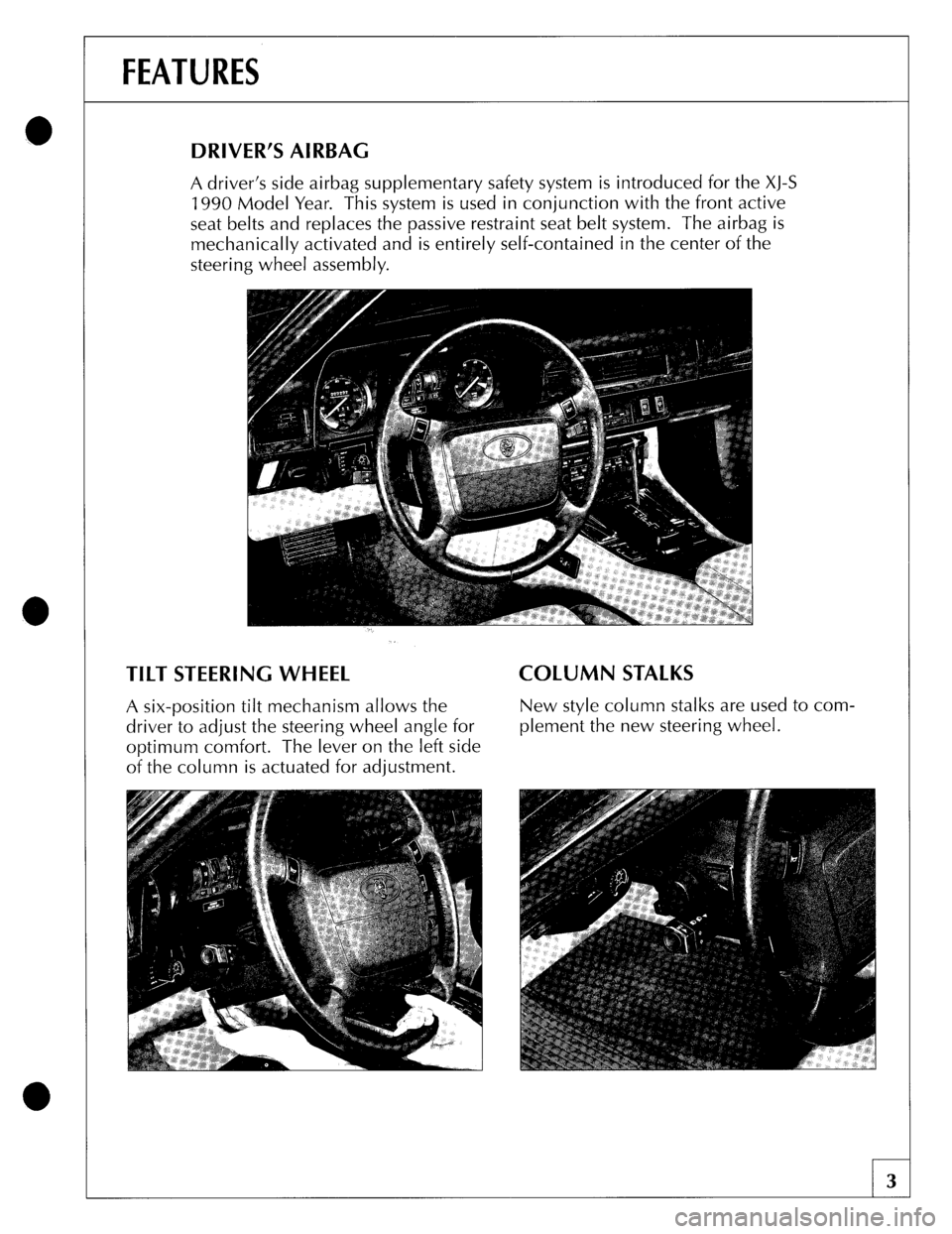 JAGUAR XJS 1990 1.G Update Manual 