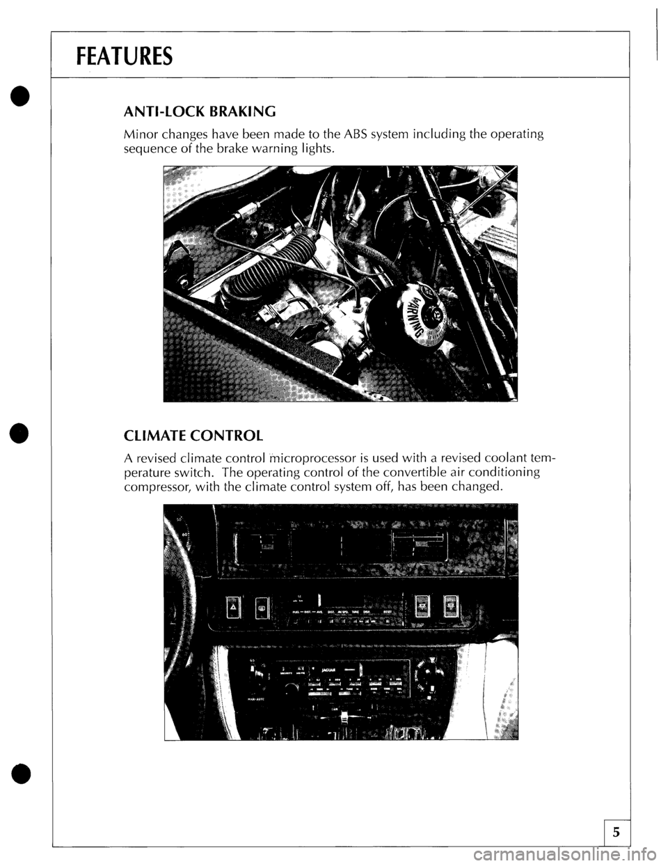 JAGUAR XJS 1990 1.G Update Manual 
