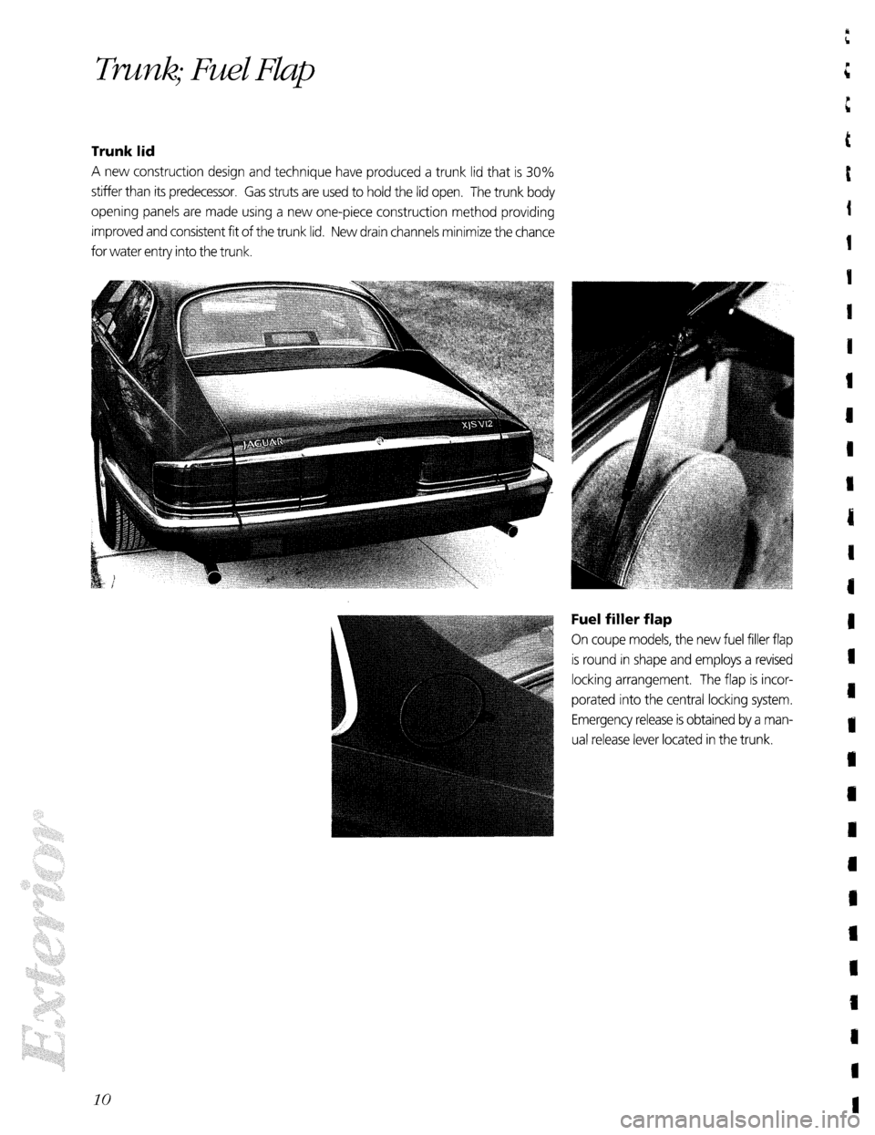 JAGUAR XJS 1992 1.G Technical Information Manual 