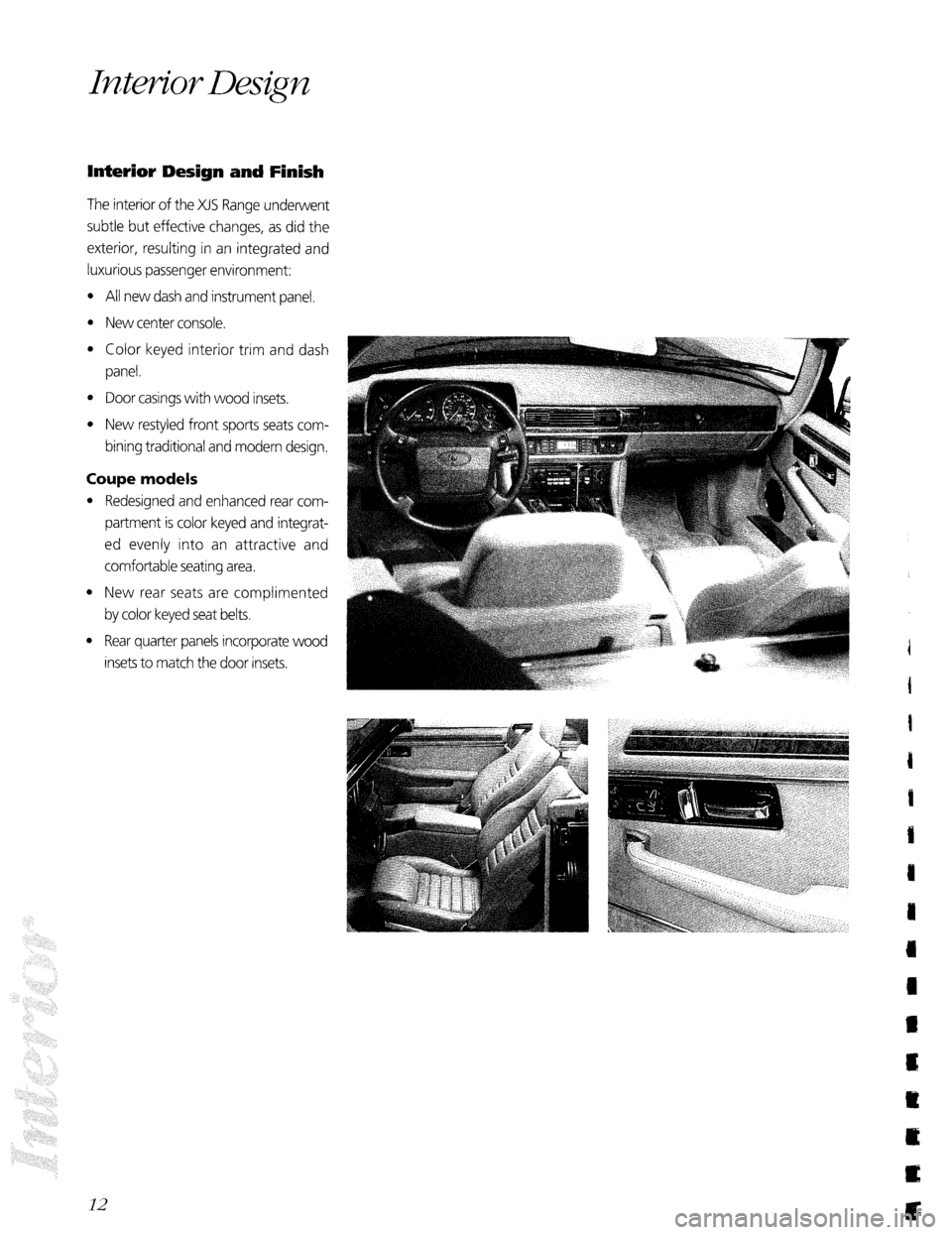 JAGUAR XJS 1992 1.G Technical Information Manual 