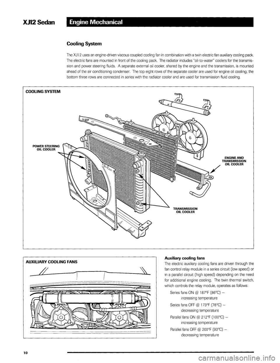 JAGUAR XJ12 1994 2.G Technical Information Manual 