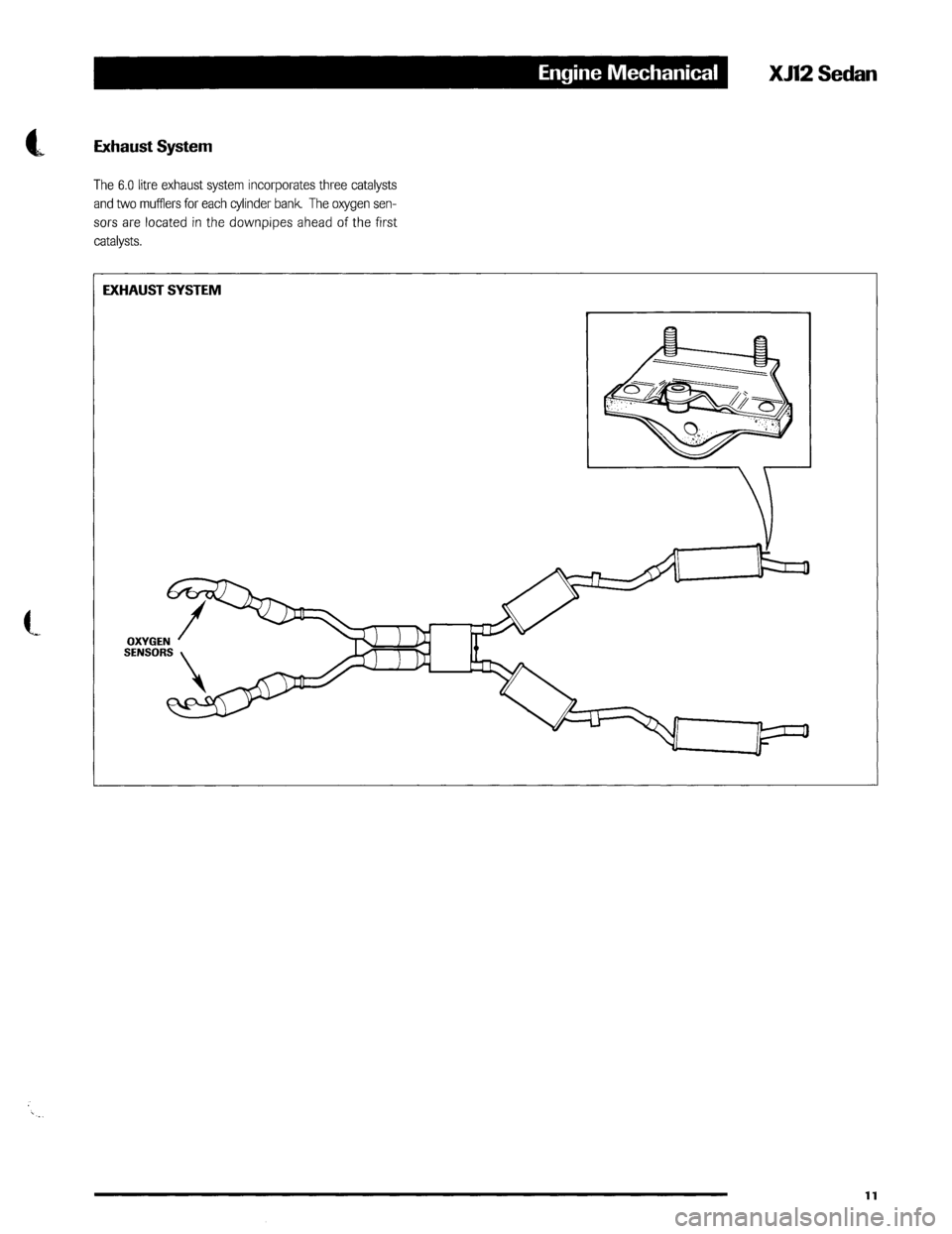 JAGUAR XJ12 1994 2.G Technical Information Manual 