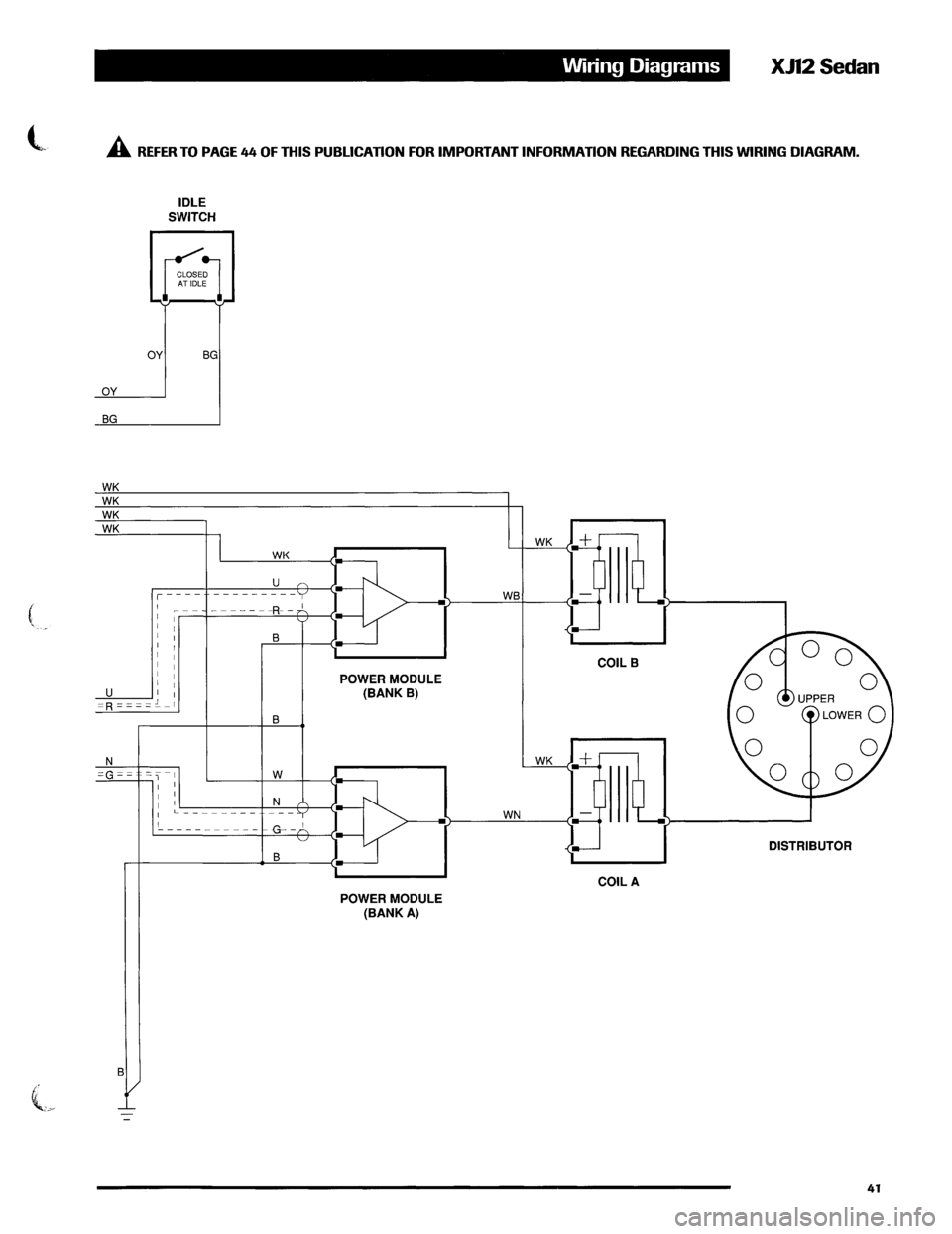JAGUAR XJ12 1994 2.G Technical Information Manual 