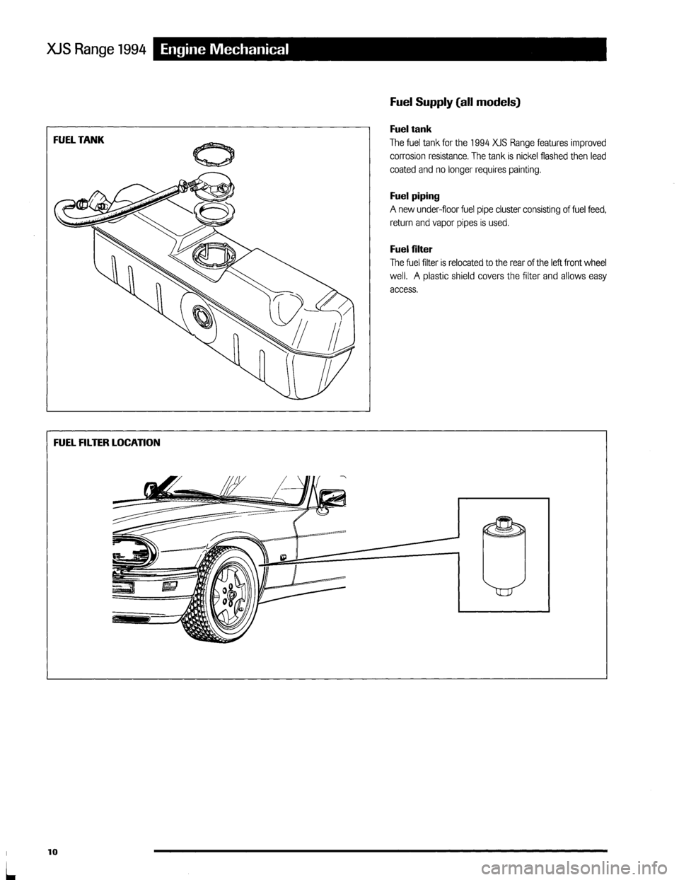 JAGUAR XJS 1994 2.G Update Manual 