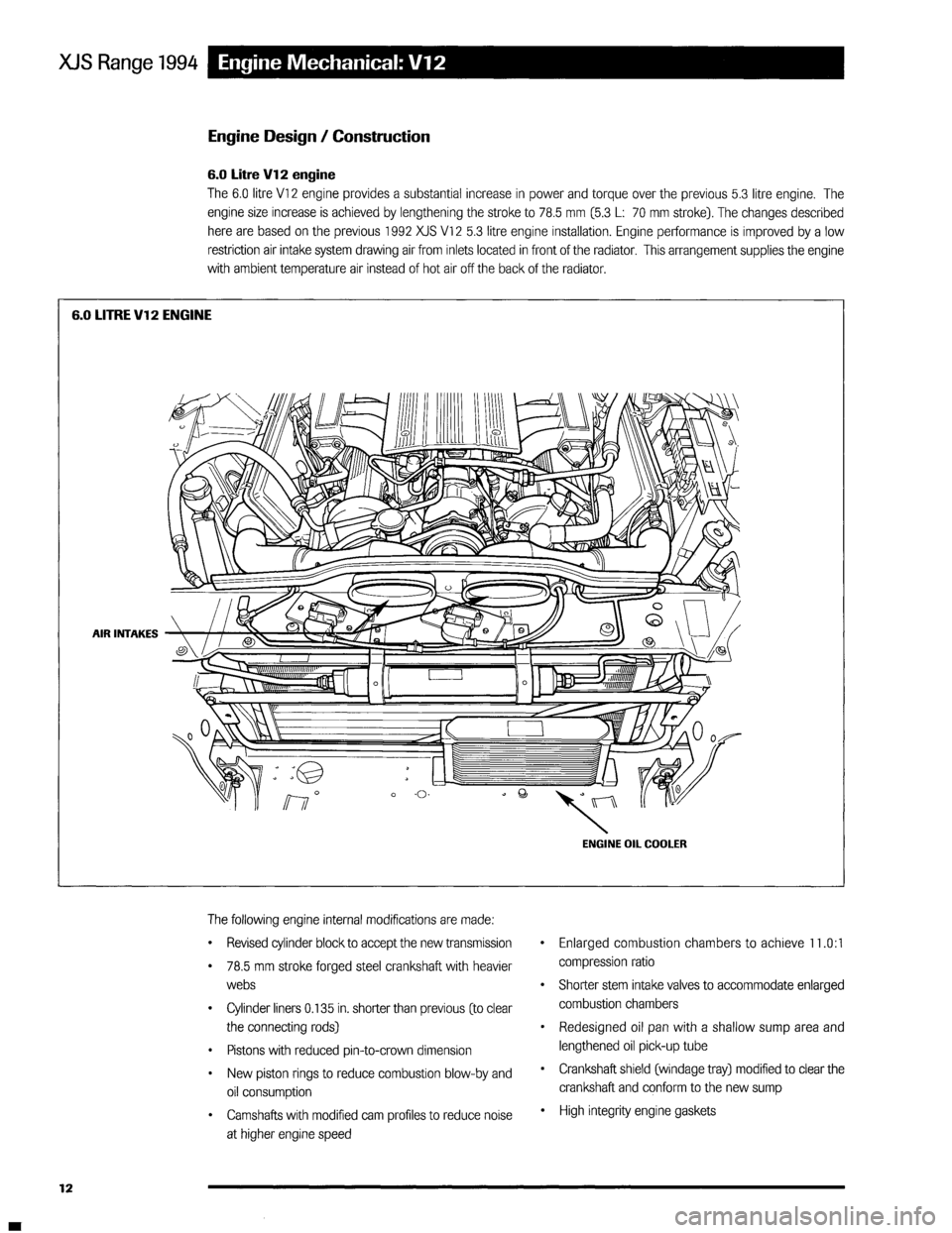 JAGUAR XJS 1994 2.G Update Manual 