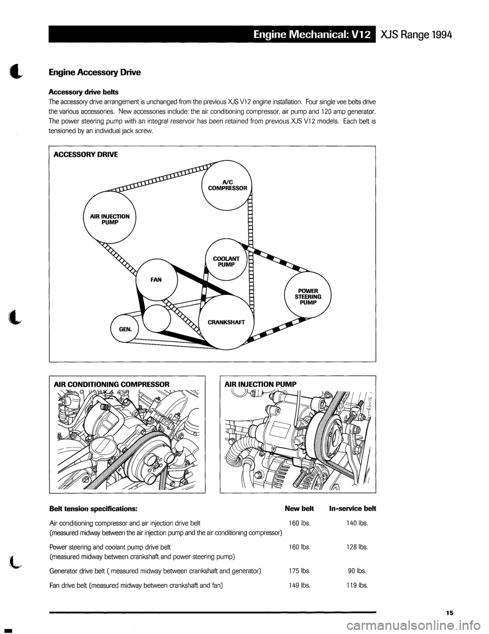 JAGUAR XJS 1994 2.G Update Manual 