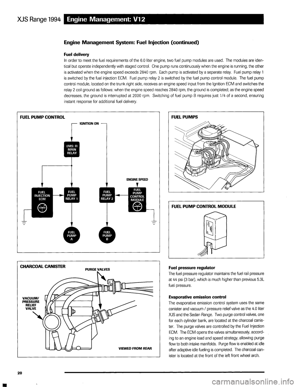JAGUAR XJS 1994 2.G Update Manual 