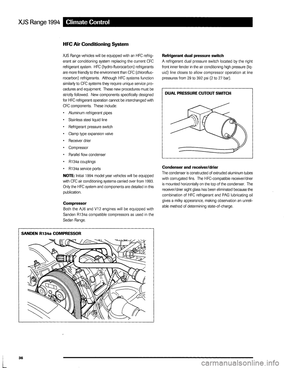 JAGUAR XJS 1994 2.G Update Manual 