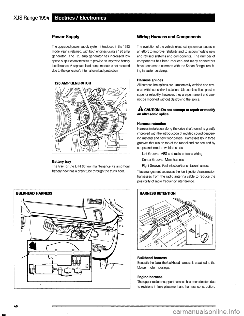 JAGUAR XJS 1994 2.G Update Manual 