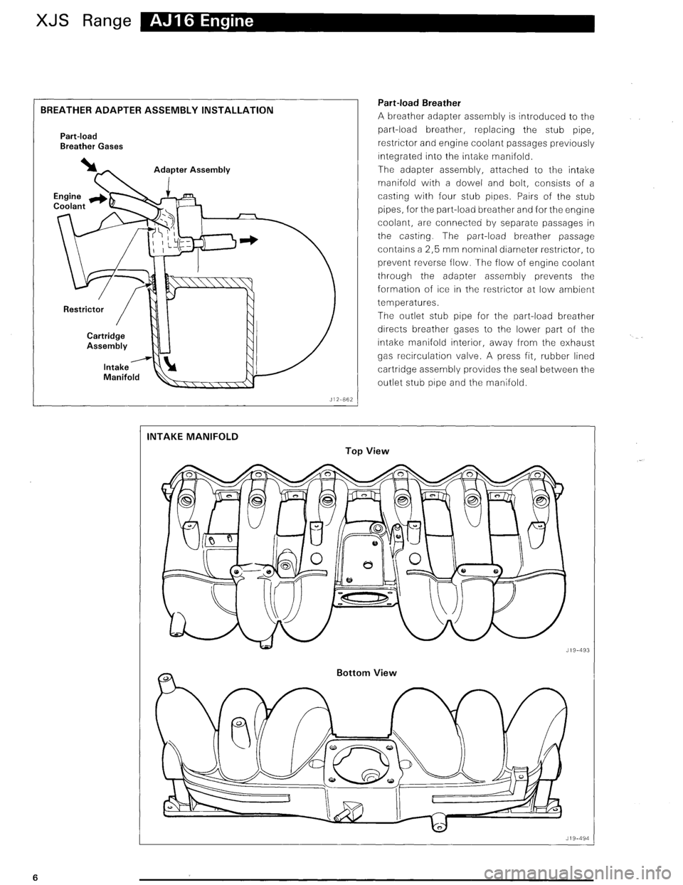JAGUAR XJS 1995 2.G Update Manual 