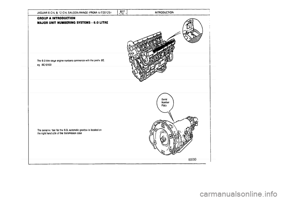 JAGUAR XJ 1994 2.G Parts Catalogue 1 