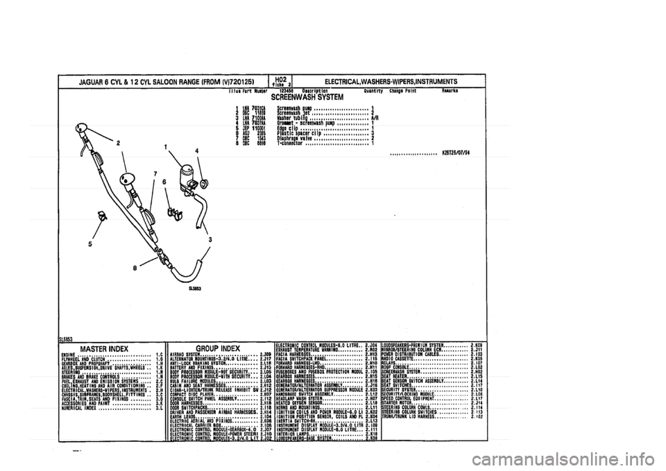 JAGUAR XJ 1994 2.G Parts Catalogue 2 