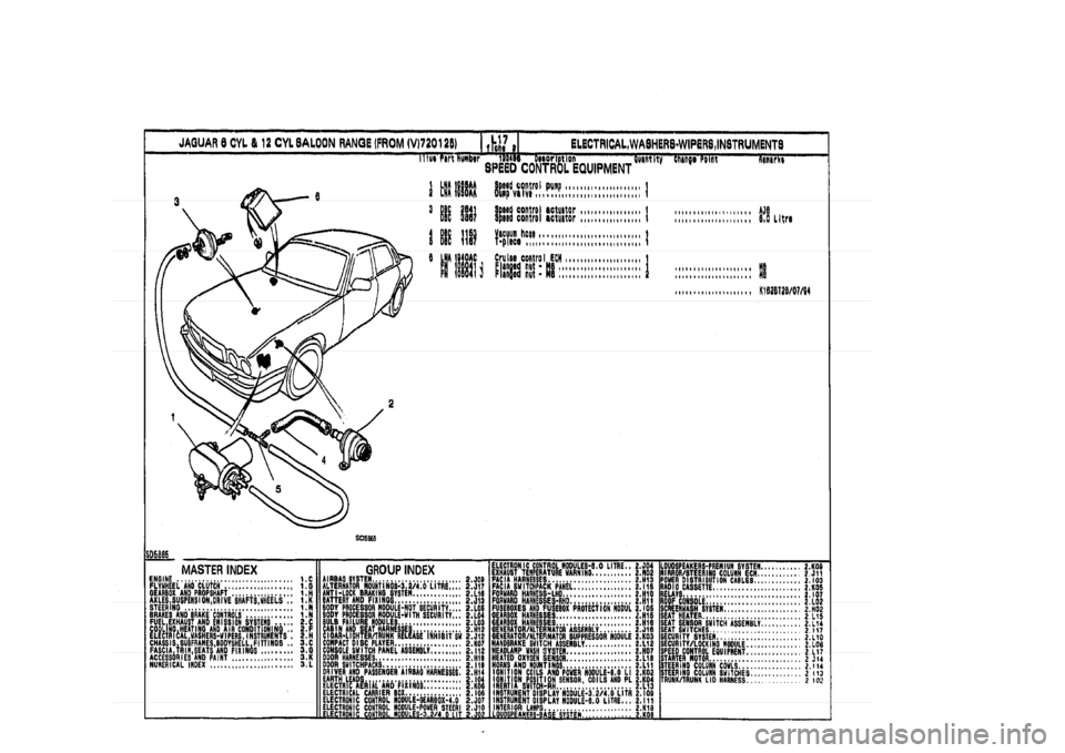 JAGUAR XJ 1994 2.G Parts Catalogue 2 