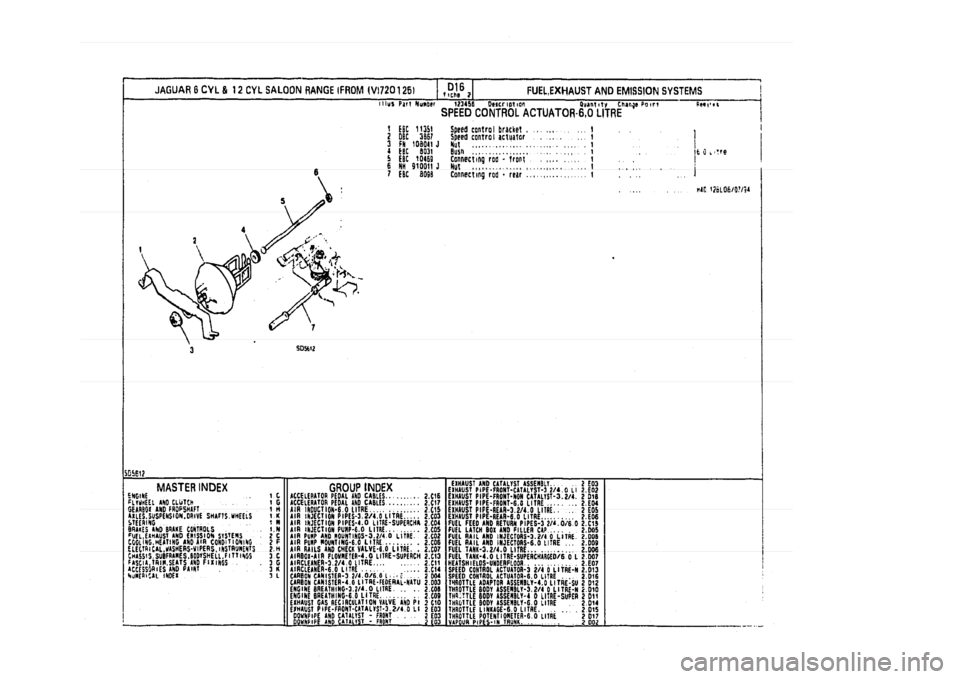 JAGUAR XJ 1994 2.G Parts Catalogue 2 