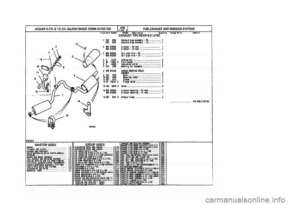 JAGUAR XJ 1994 2.G Parts Catalogue 2 