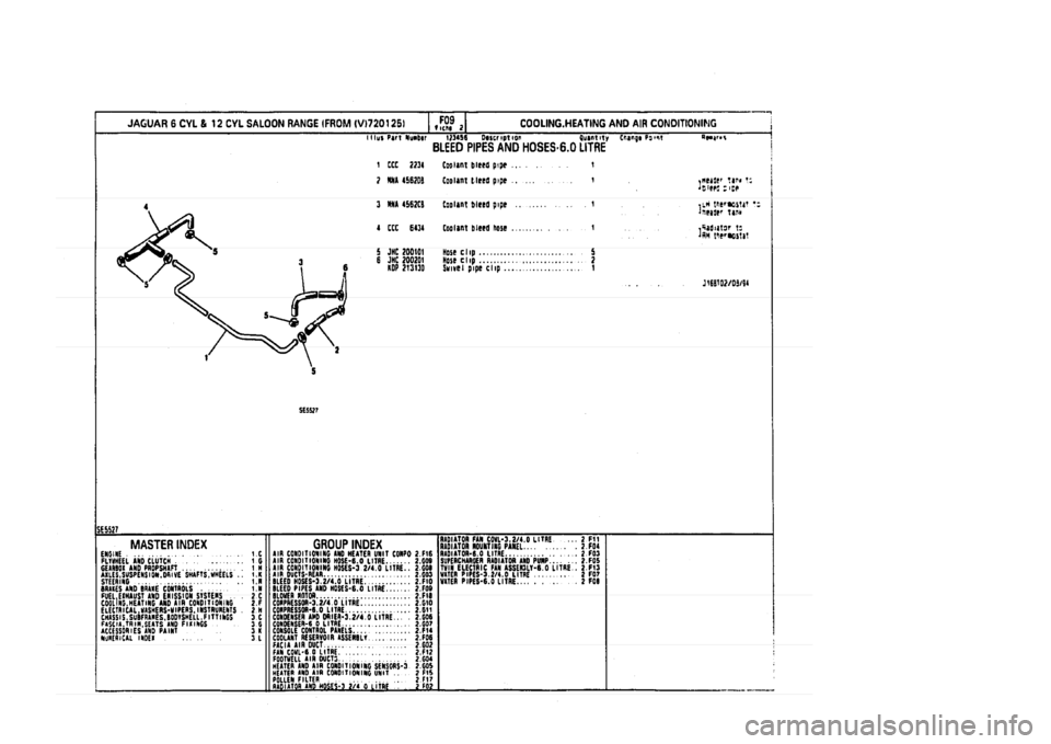 JAGUAR XJ 1994 2.G Parts Catalogue 2 