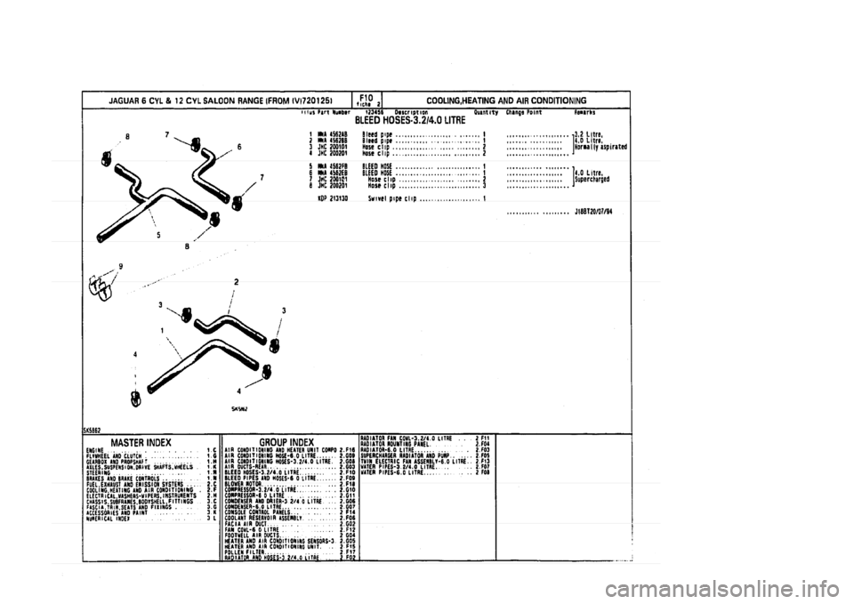 JAGUAR XJ 1994 2.G Parts Catalogue 2 
