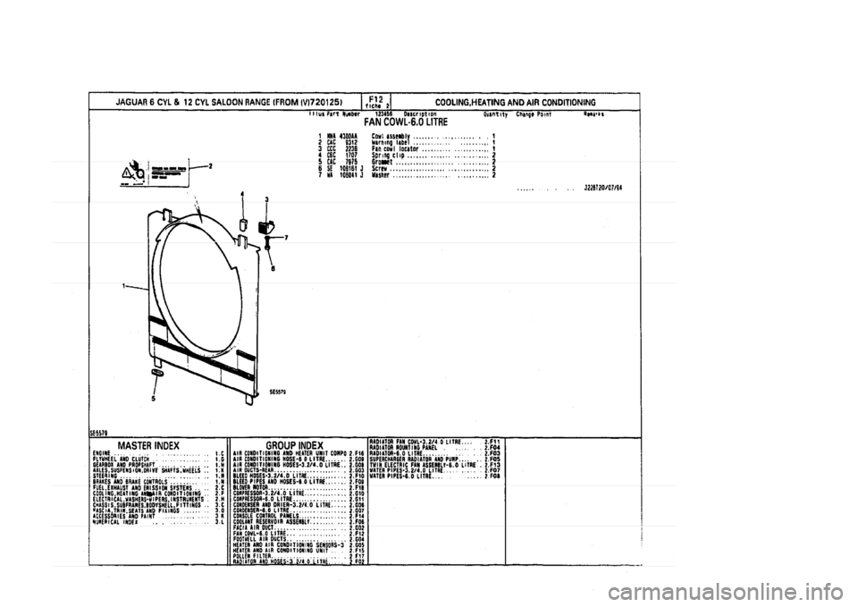 JAGUAR XJ 1994 2.G Parts Catalogue 2 