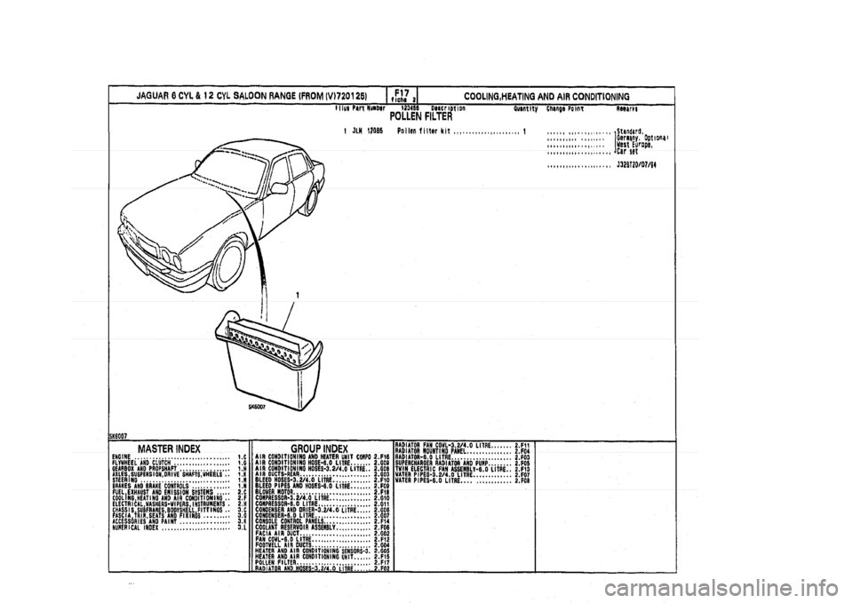 JAGUAR XJ 1994 2.G Parts Catalogue 2 