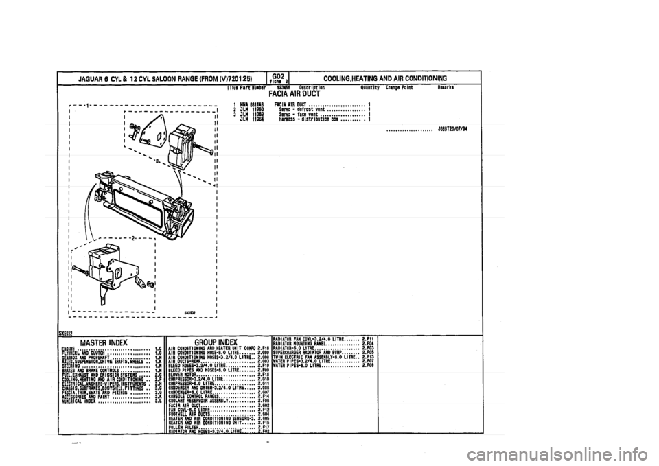 JAGUAR XJ 1994 2.G Parts Catalogue 2 