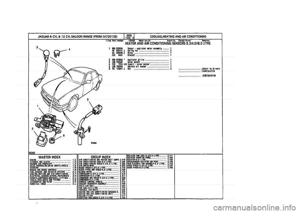JAGUAR XJ 1994 2.G Parts Catalogue 2 