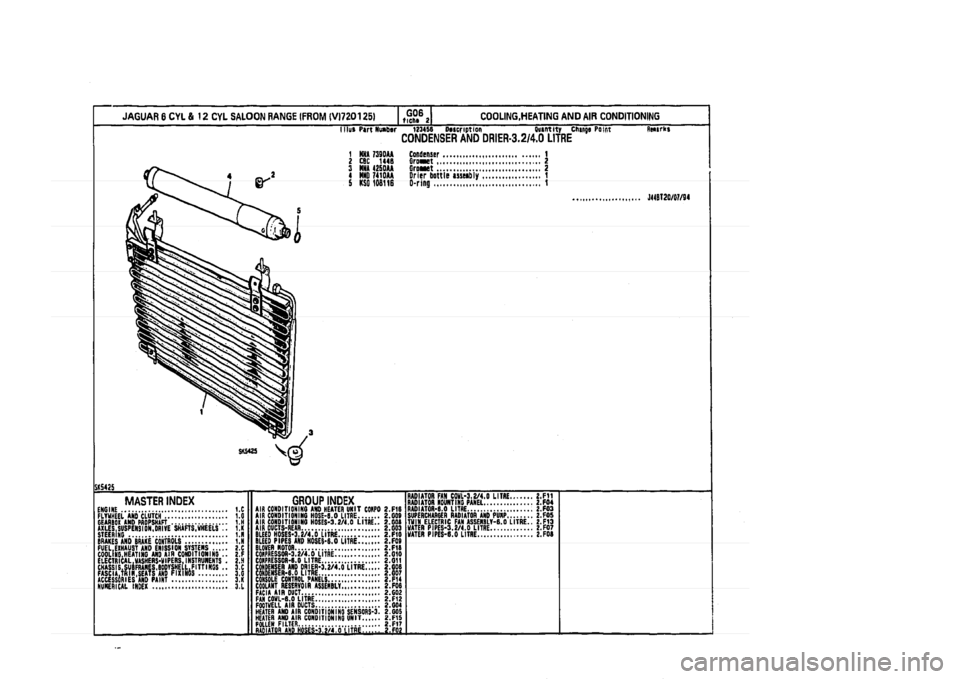 JAGUAR XJ 1994 2.G Parts Catalogue 2 