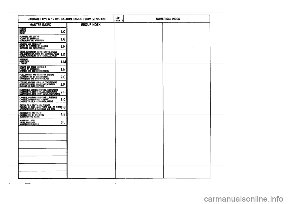 JAGUAR XJ 1994 2.G Parts Catalogue 3 
