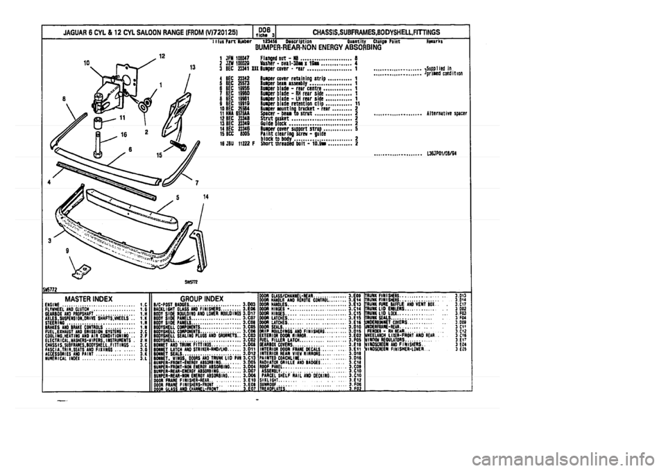 JAGUAR XJ 1994 2.G Parts Catalogue 3 