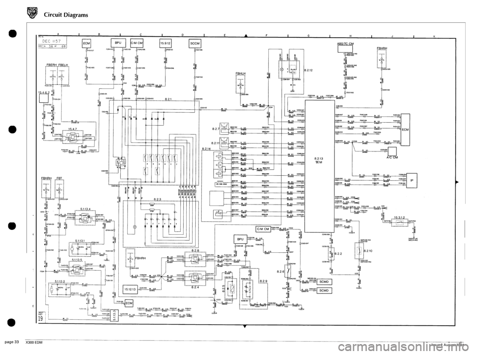 JAGUAR XJ6 1994 2.G Electrical Diagnostic Manual I 
w 31 ELZ.8 
r CO 55018103 I 1 I-  