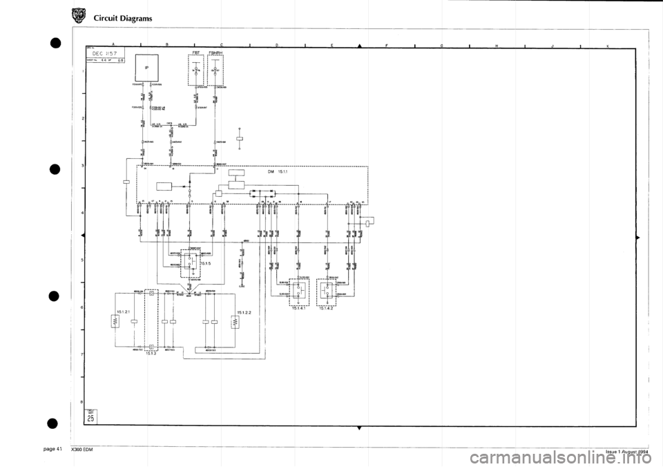 JAGUAR XJ6 1994 2.G Electrical Diagnostic Manual 
