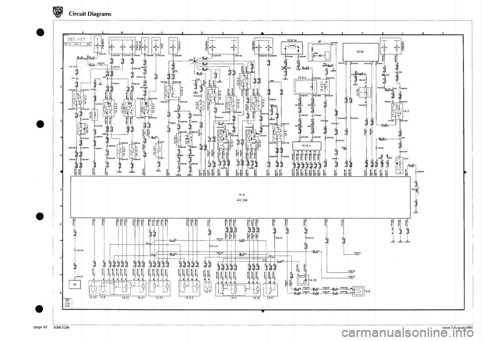 JAGUAR XJ6 1994 2.G Electrical Diagnostic Manual 
