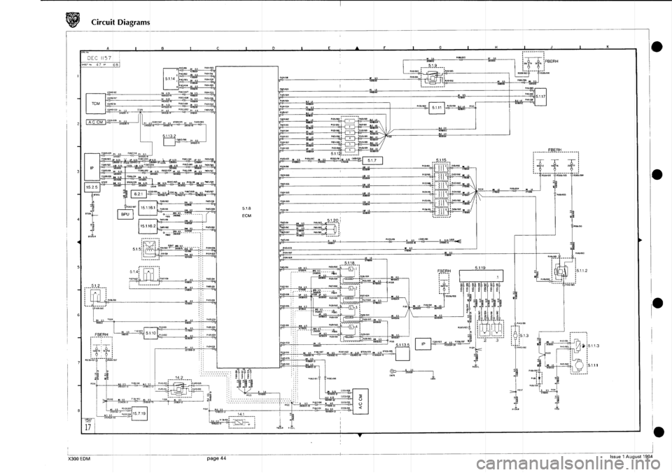 JAGUAR XJ6 1994 2.G Electrical Diagnostic Manual 