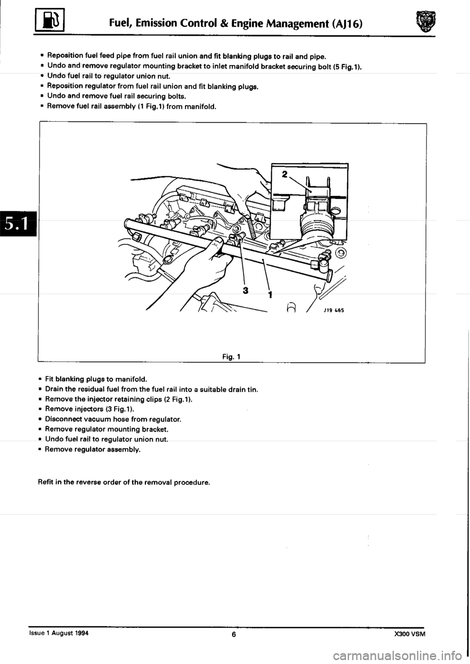 JAGUAR XJ6 1994 2.G Workshop Manual Second Edition 