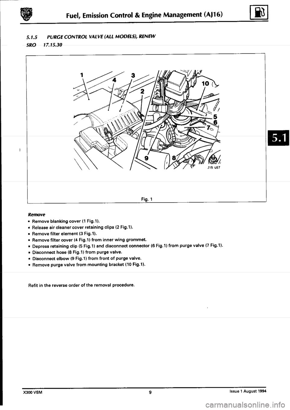 JAGUAR XJ6 1994 2.G Workshop Manual Second Edition 