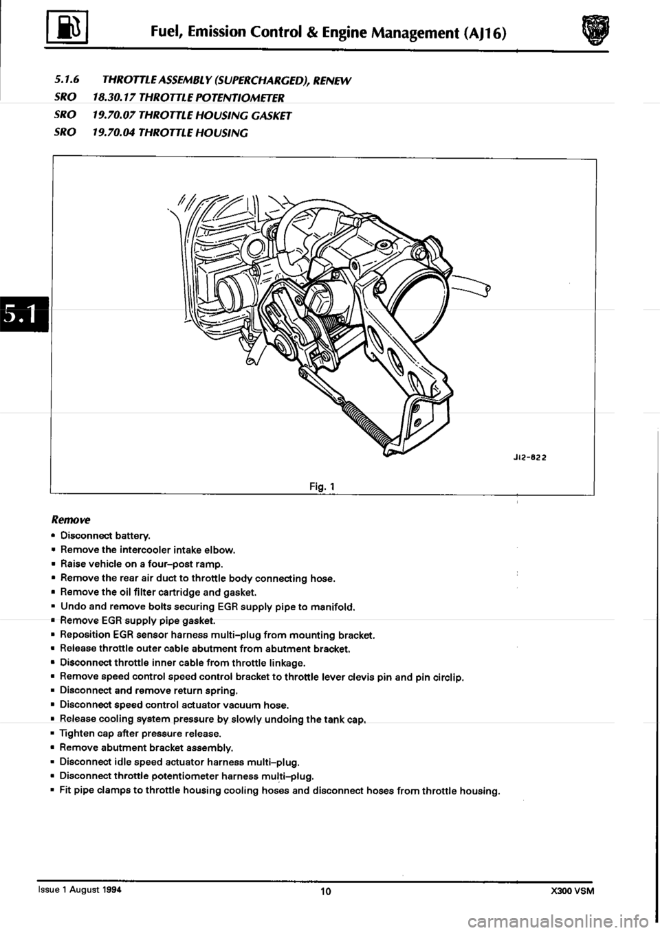 JAGUAR XJ6 1994 2.G Workshop Manual Second Edition 