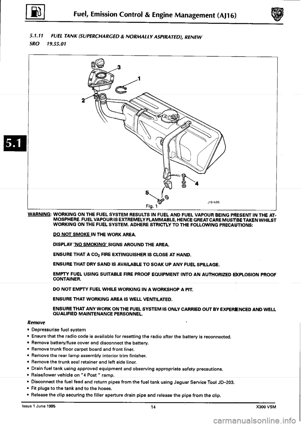 JAGUAR XJ6 1994 2.G Workshop Manual Second Edition 