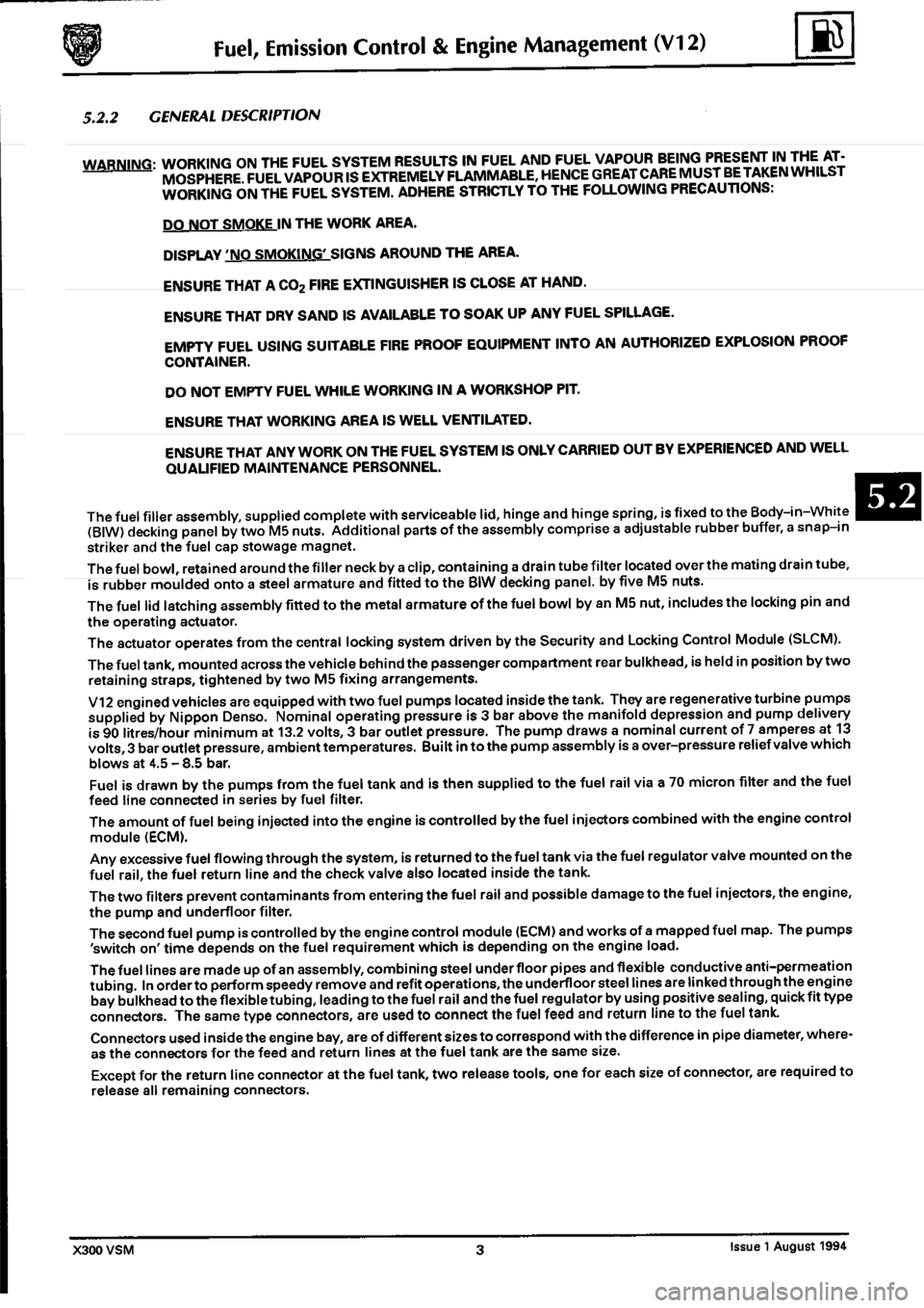 JAGUAR XJ6 1994 2.G Workshop Manual Second Edition 