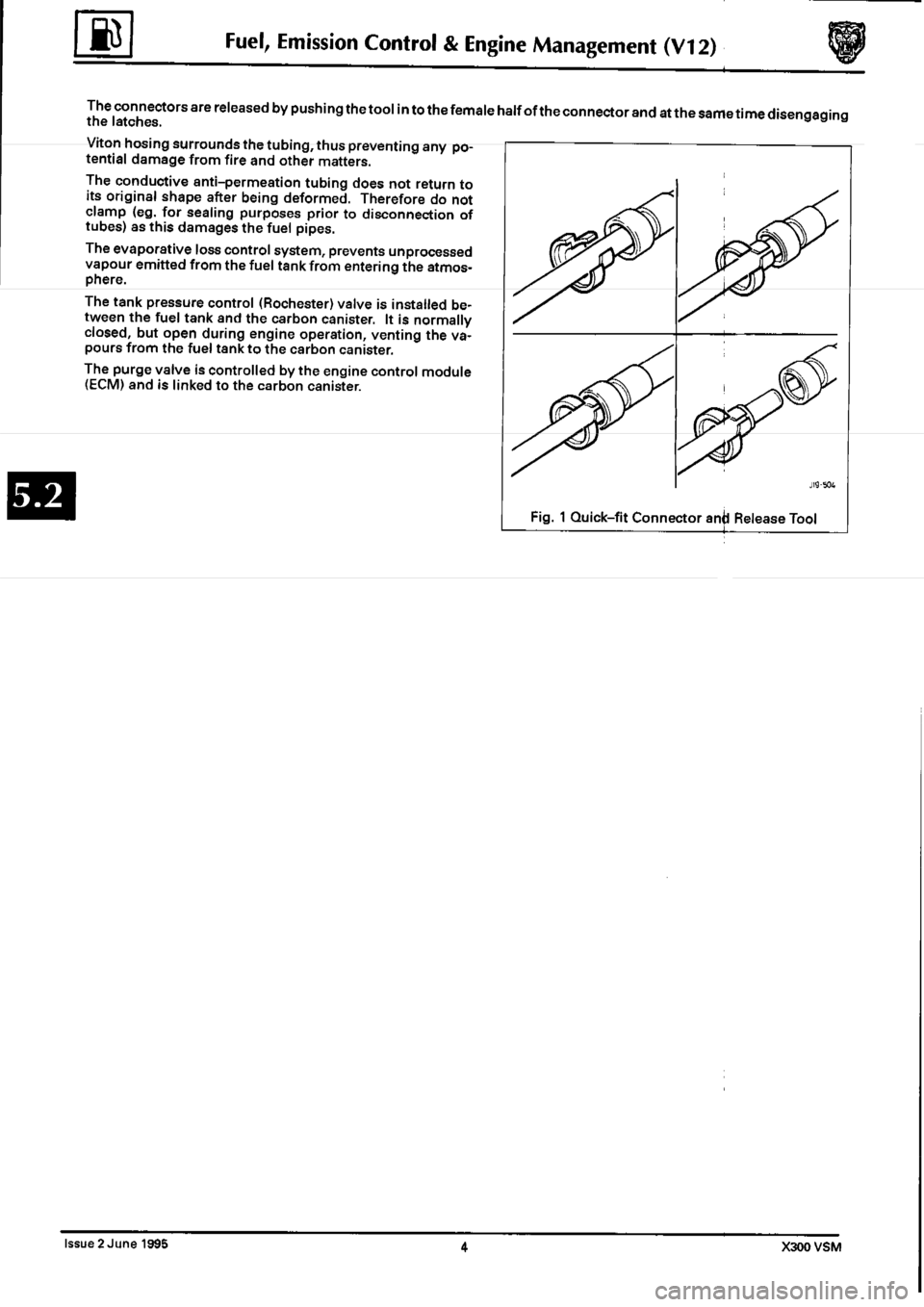 JAGUAR XJ6 1994 2.G Workshop Manual Second Edition 